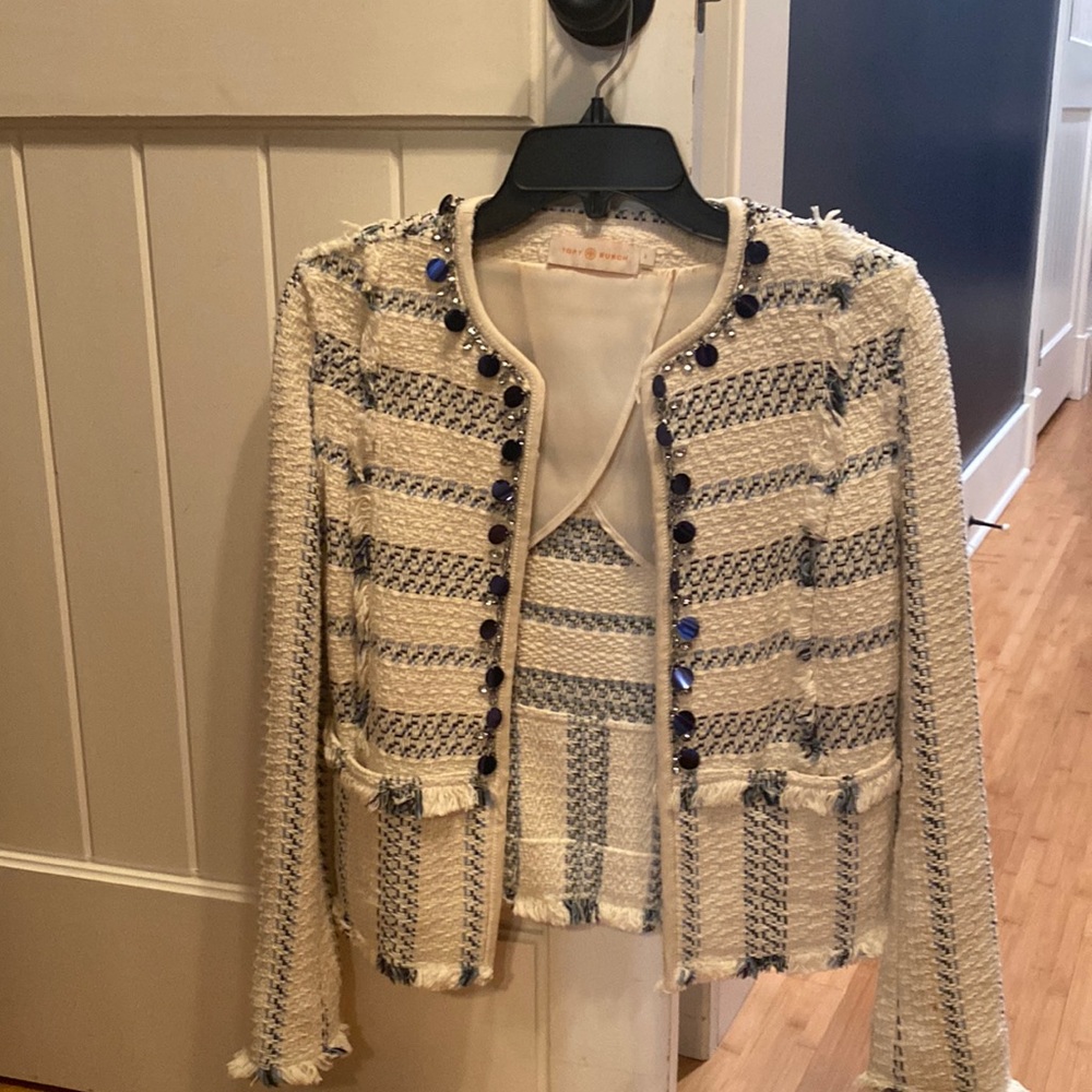 Tory Burch jeweled blazer